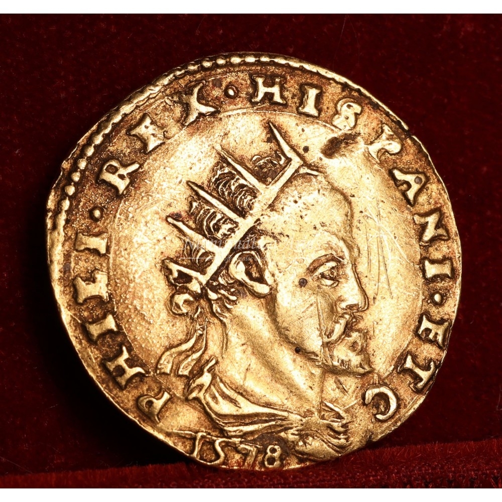 Felipe II. Doppia. Milán. 1578. MBC+