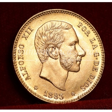 Alfonso XII. 25 pesetas....