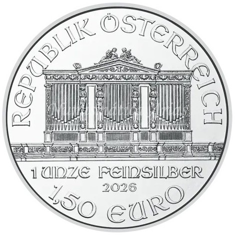 1 oz. Austria 2026 - Filarmónica Ag. 999.5