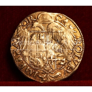Carlos V. Escudo de oro. Barcelona. S/F. MBC+.