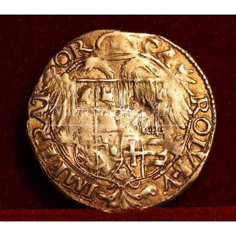 Carlos V. Escudo de oro. Barcelona. S/F. MBC+.