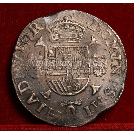 Felipe II. Escudo. Amberes. 1591. EBC+
