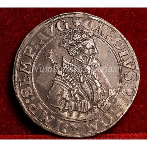 Carlos V. Taler. 1545. Donaüworth. EBC