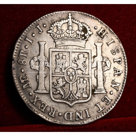 Carlos IV. 8 reales. 1790. Lima. Ensayador: IJ. MBC-