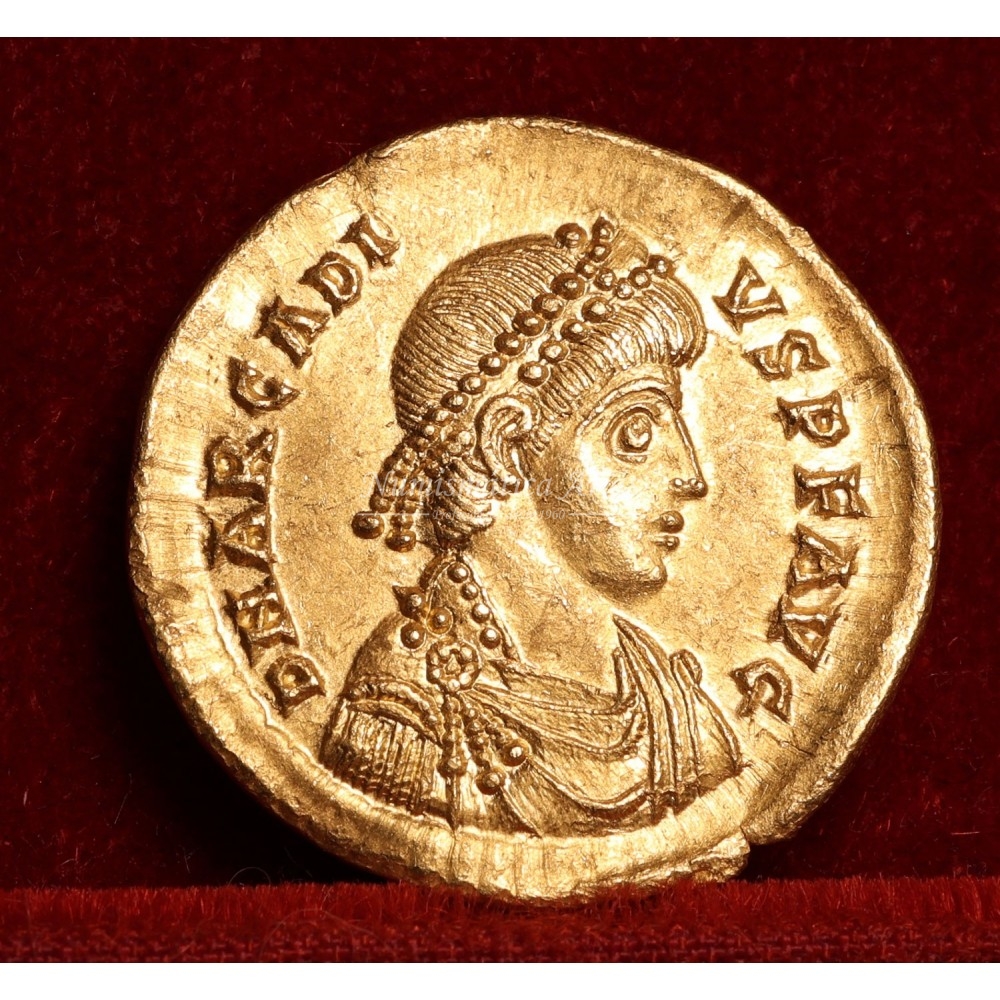 Arcadio. Sólido (393-395 d.C.) Sirmium. RIC 12c.