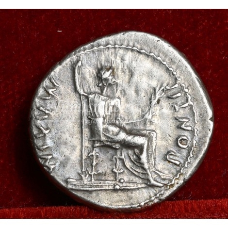 Tiberio. Denario (18/35 a.C.). RIC 30. EBC+